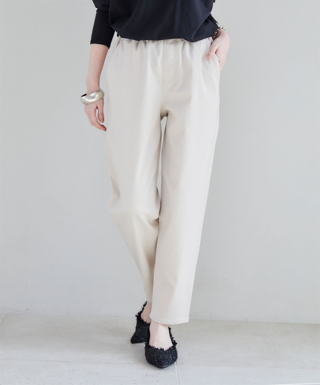 CROSS FUNCTION 《ストレッチ》エブ楽ストレッチイージーカーブパンツ【CF/クロスファンクション】_sub_3