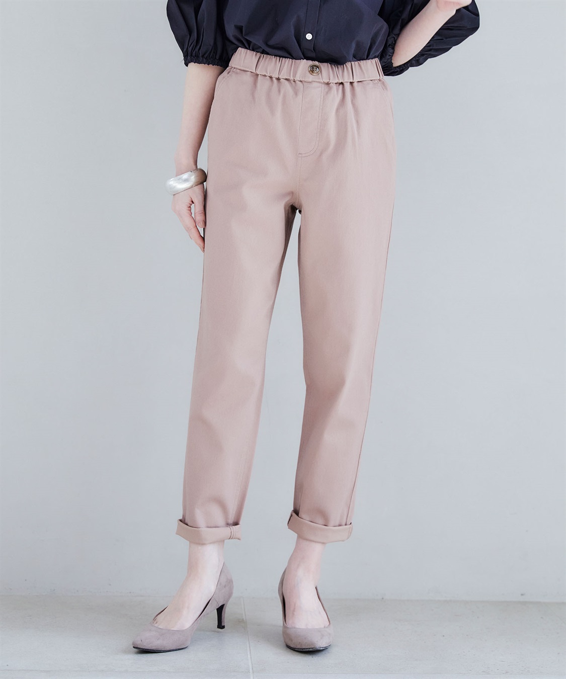 CROSS FUNCTION 《ストレッチ》エブ楽ストレッチイージーカーブパンツ【CF/クロスファンクション】_sub_4