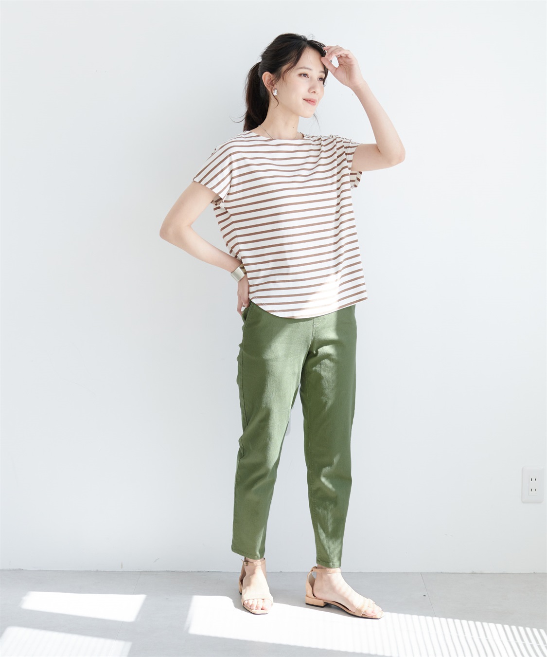 CROSS FUNCTION 《ストレッチ》エブ楽ストレッチイージーカーブパンツ【CF/クロスファンクション】_sub_13