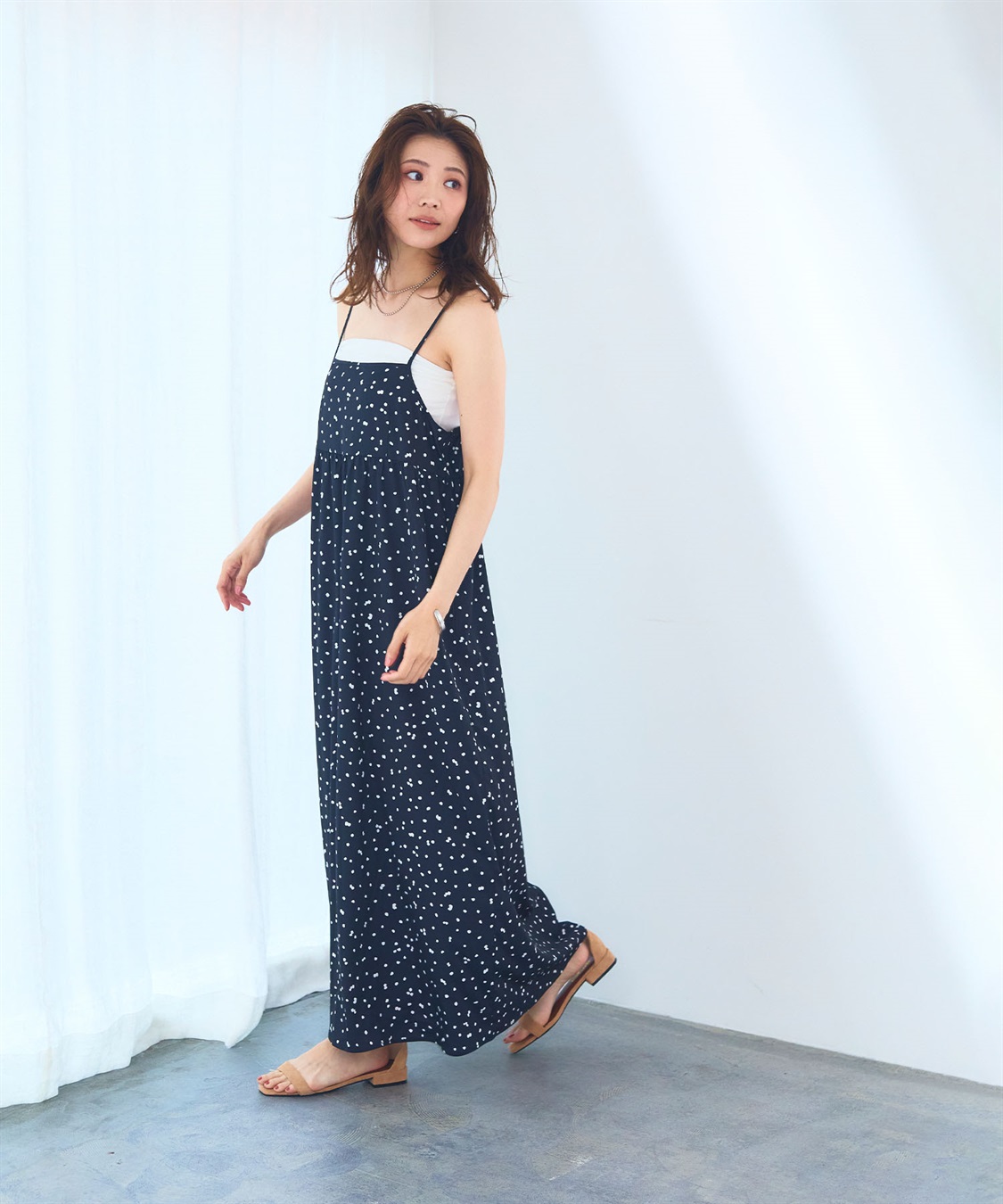 CROSS FUNCTION 《洗える》エブ楽 プリントキャミソールワンピース【CF/クロスファンクション】_sub_4