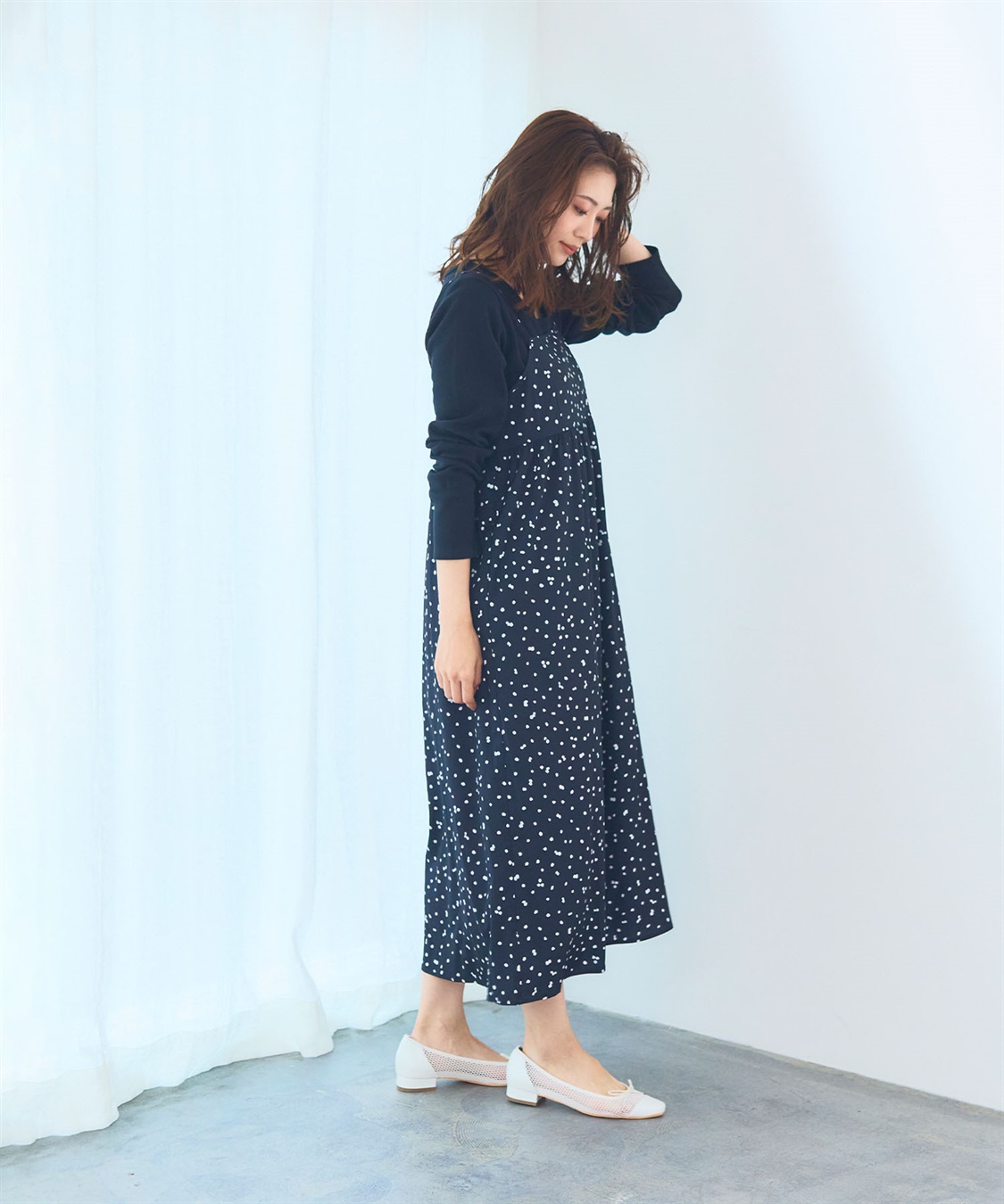 CROSS FUNCTION 《洗える》エブ楽 プリントキャミソールワンピース【CF/クロスファンクション】_sub_8