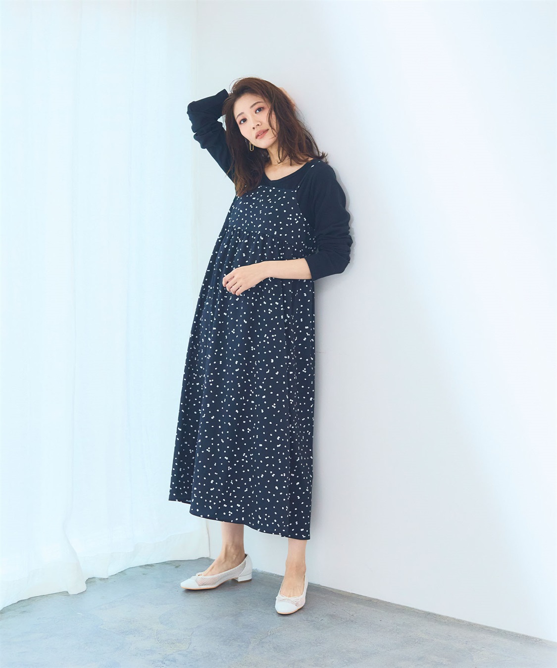 CROSS FUNCTION 《洗える》エブ楽 プリントキャミソールワンピース【CF/クロスファンクション】_sub_9