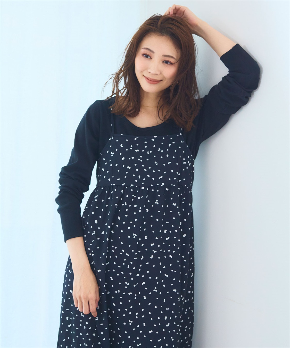 CROSS FUNCTION 《洗える》エブ楽 プリントキャミソールワンピース【CF/クロスファンクション】_sub_10