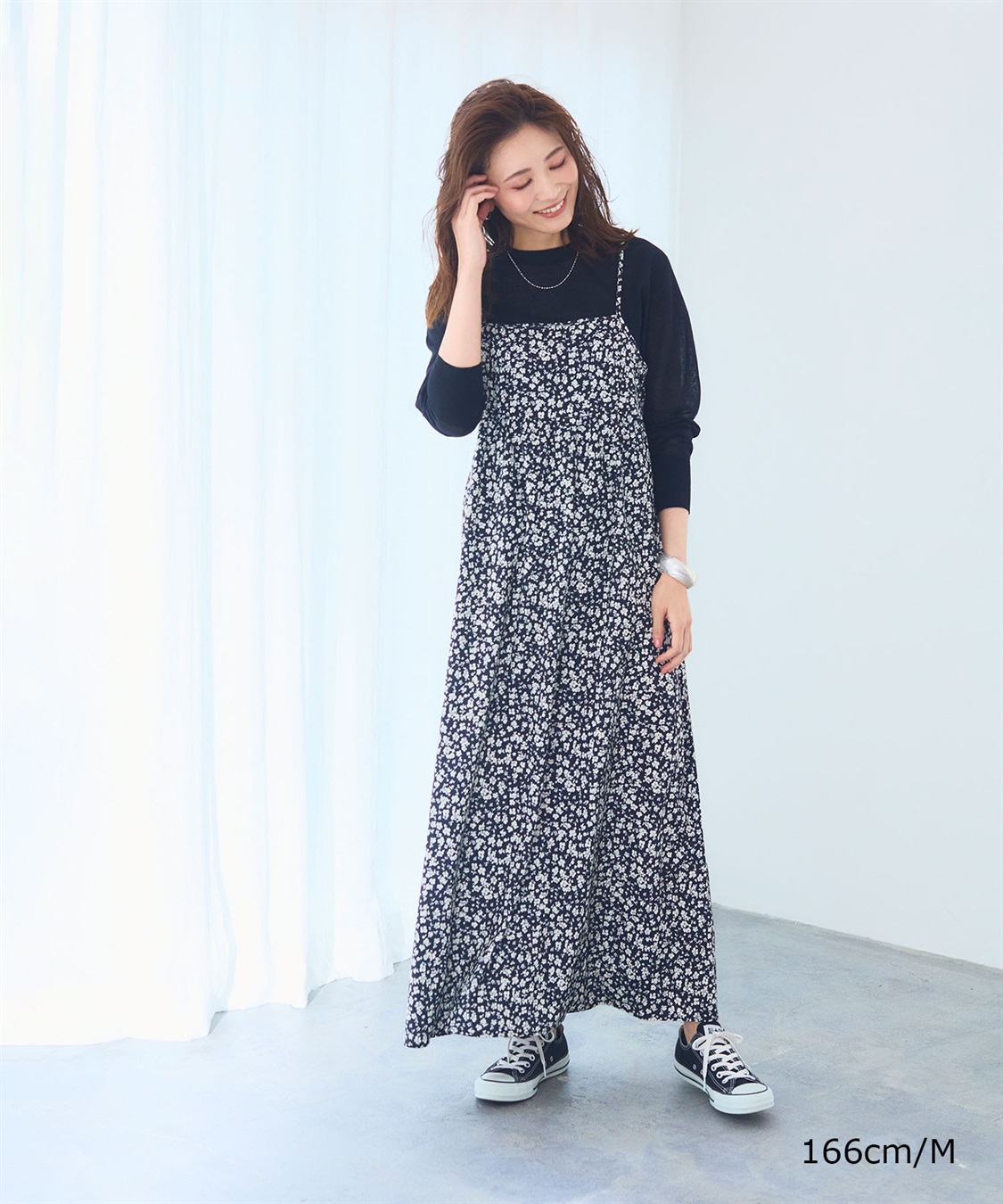 CROSS FUNCTION 《洗える》エブ楽 プリントキャミソールワンピース【CF/クロスファンクション】_sub_12