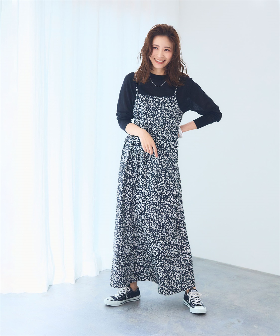 CROSS FUNCTION 《洗える》エブ楽 プリントキャミソールワンピース【CF/クロスファンクション】_sub_13