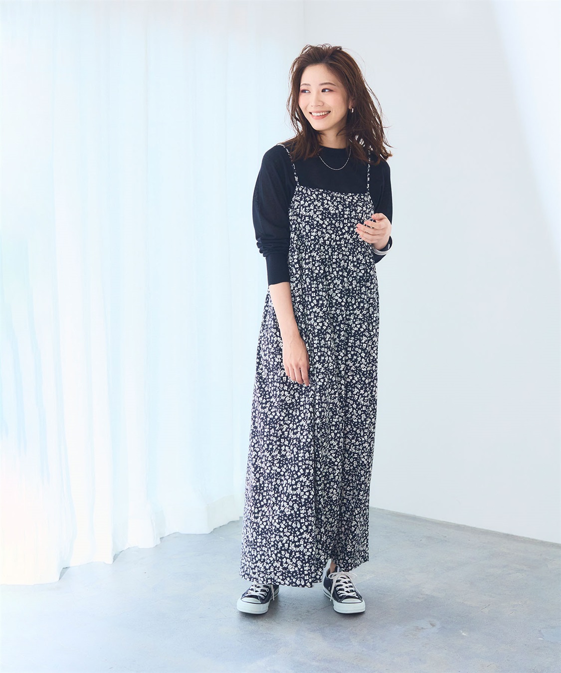 CROSS FUNCTION 《洗える》エブ楽 プリントキャミソールワンピース【CF/クロスファンクション】_sub_14