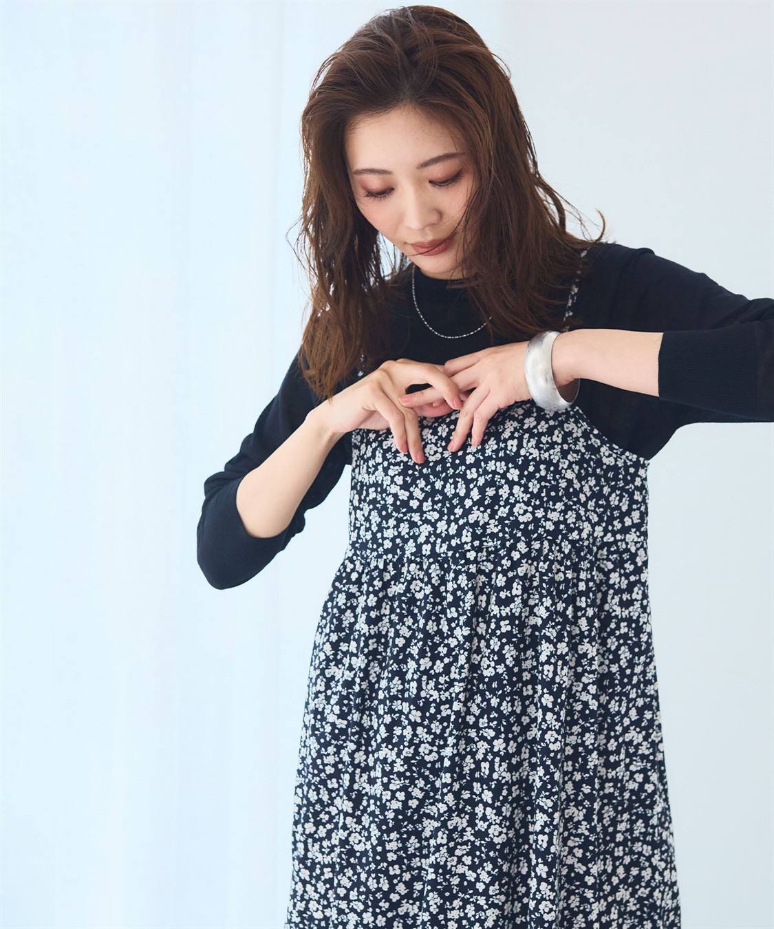 CROSS FUNCTION 《洗える》エブ楽 プリントキャミソールワンピース【CF/クロスファンクション】_sub_16