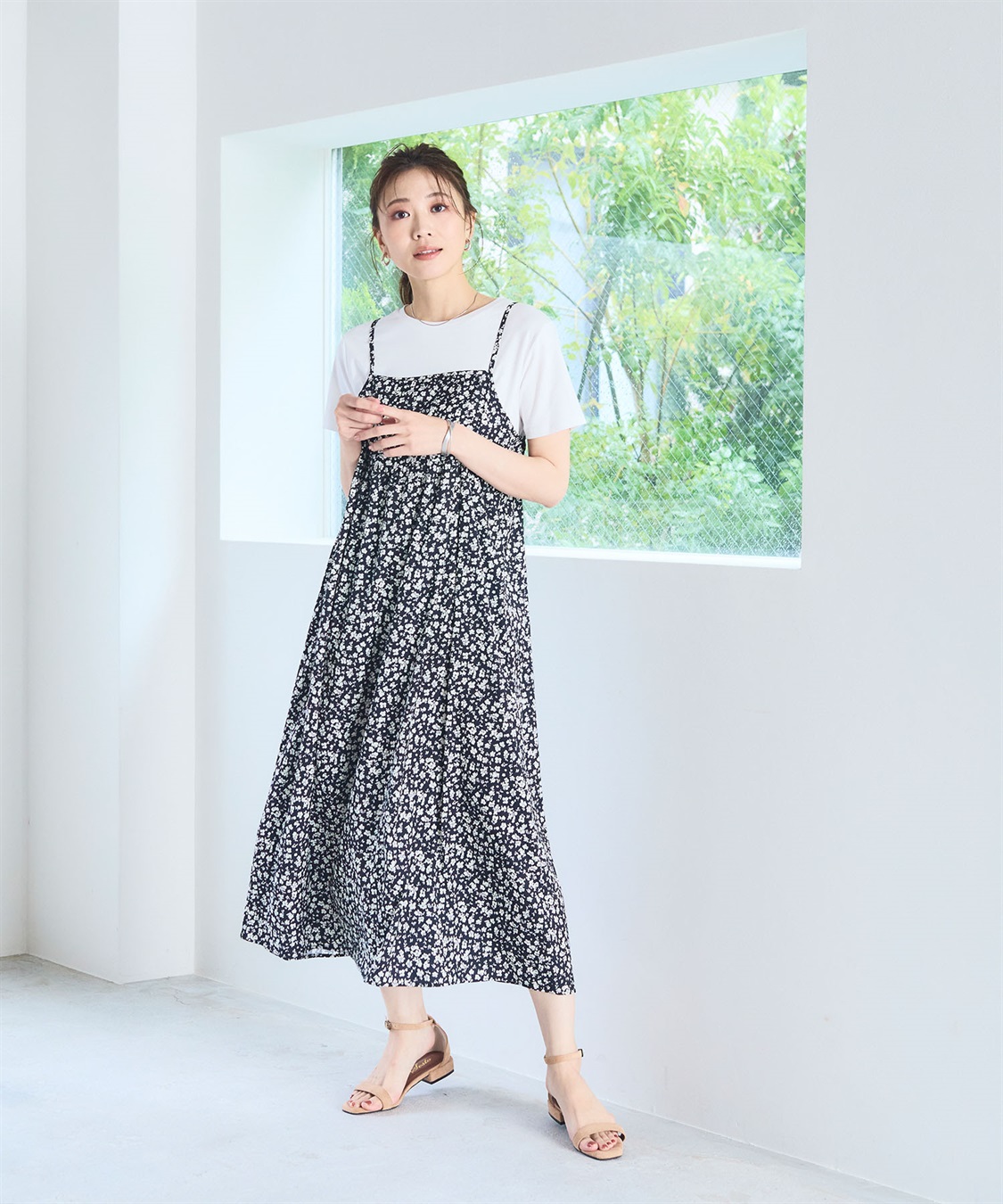 CROSS FUNCTION 《洗える》エブ楽 プリントキャミソールワンピース【CF/クロスファンクション】_sub_18