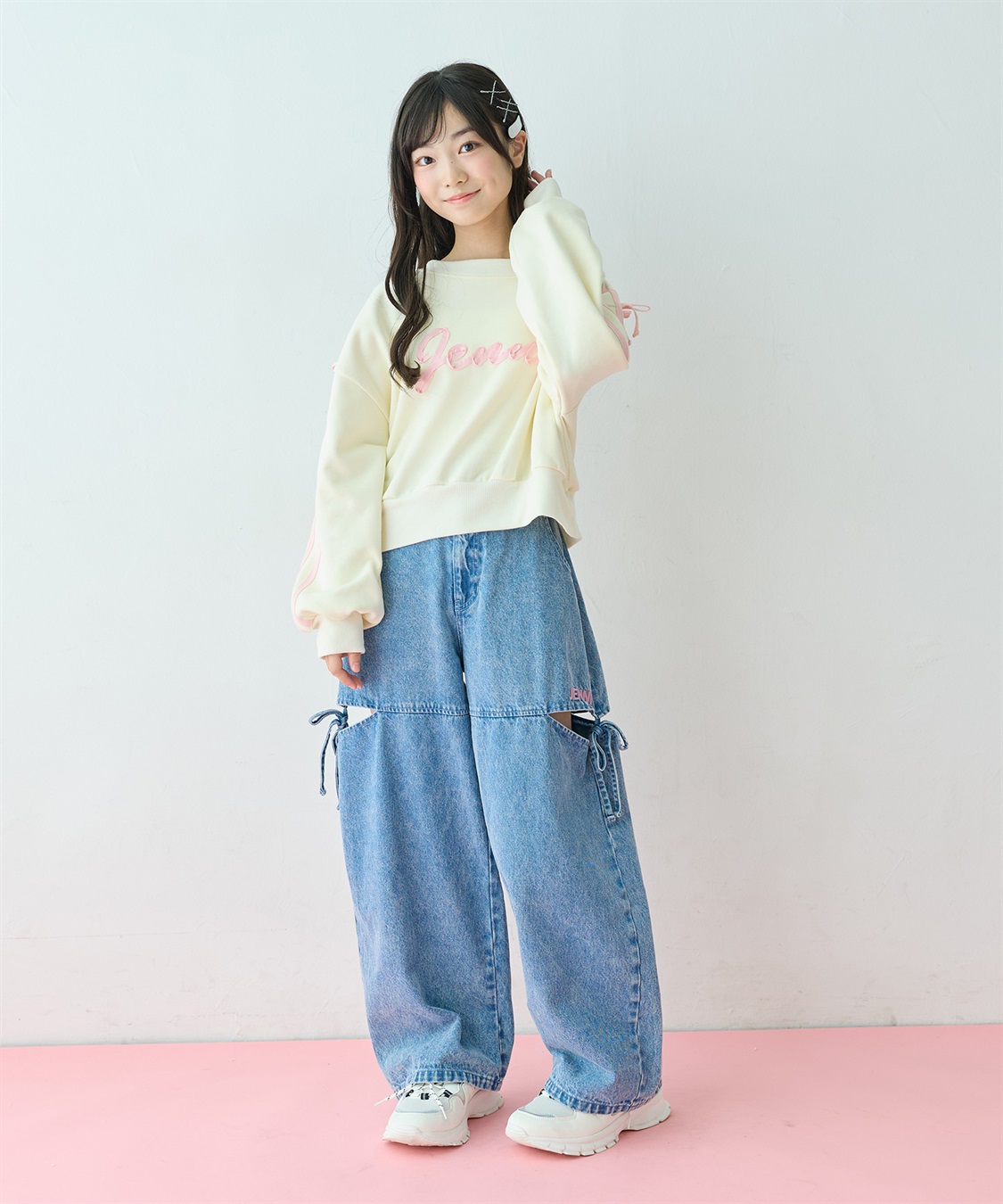 JENNI 【JENNI/ジェニィ】【アジャスターあり】サイドスリットデニムパンツ_sub_3