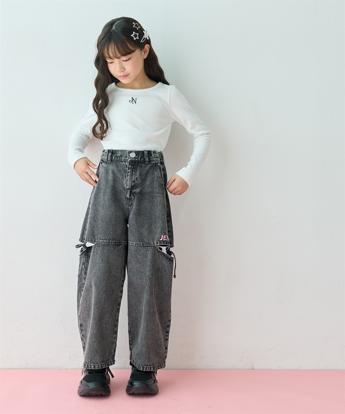 JENNI 【JENNI/ジェニィ】【アジャスターあり】サイドスリットデニムパンツ_sub_12