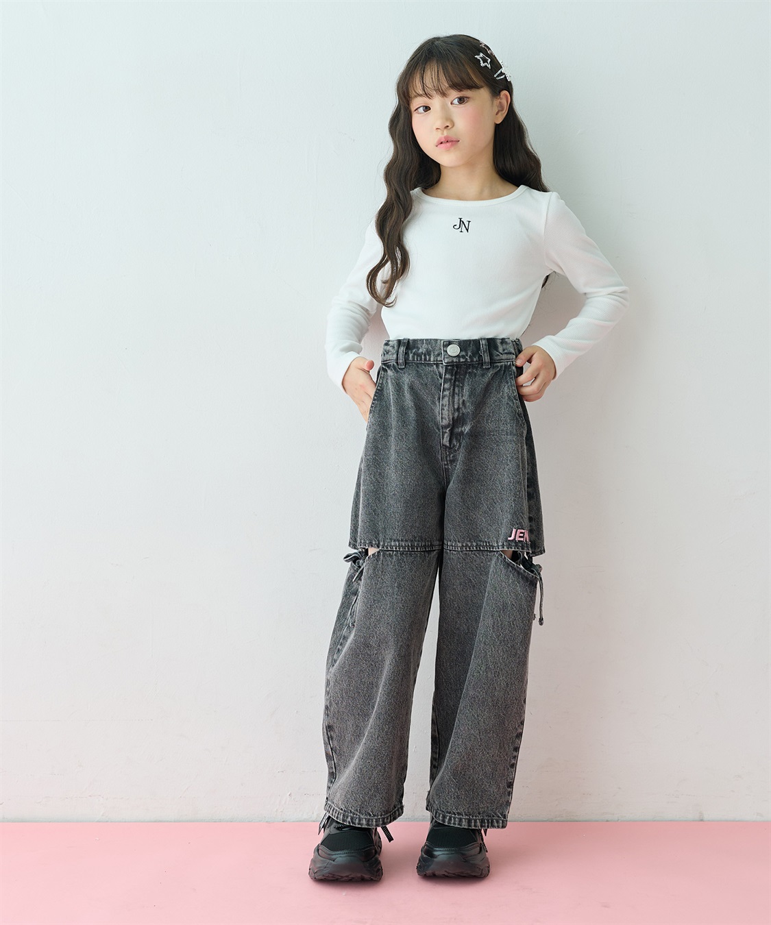 JENNI 【JENNI/ジェニィ】【アジャスターあり】サイドスリットデニムパンツ_sub_13