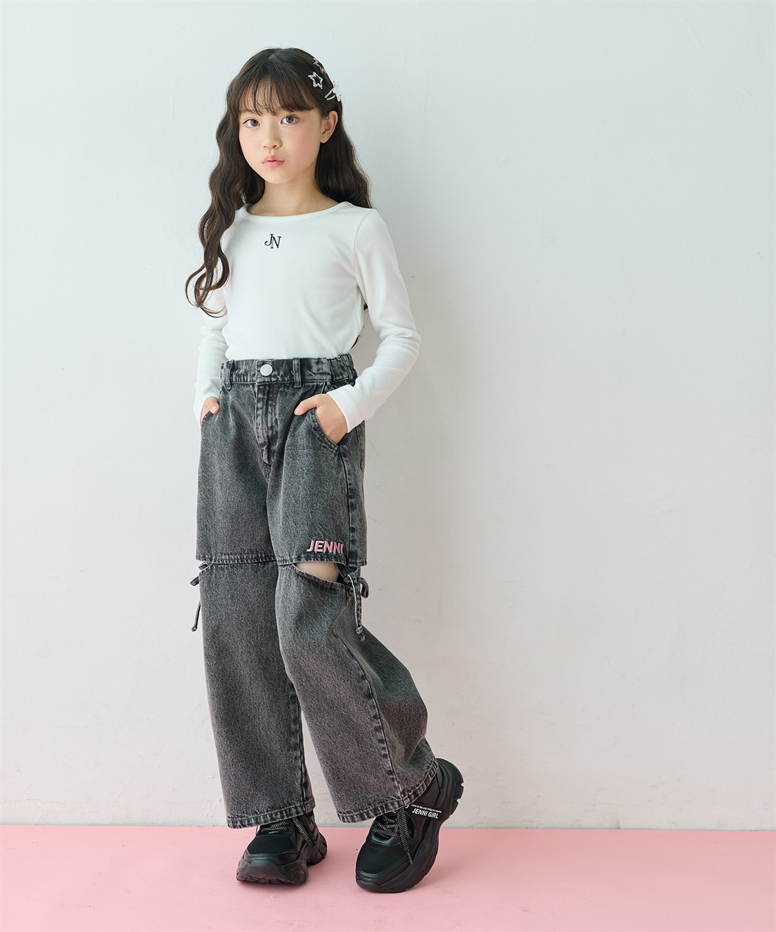JENNI 【JENNI/ジェニィ】【アジャスターあり】サイドスリットデニムパンツ_sub_14