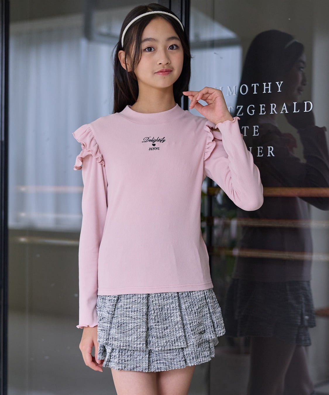 JENNI 【JENNI/ジェニィ】肩あきリブTシャツ_sub_4