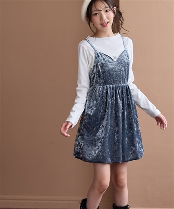 JENNI 【JENNI/ジェニィ】【9月下旬入荷】ビジュー付きキャミワンピースアンサンブル_subthumb_1