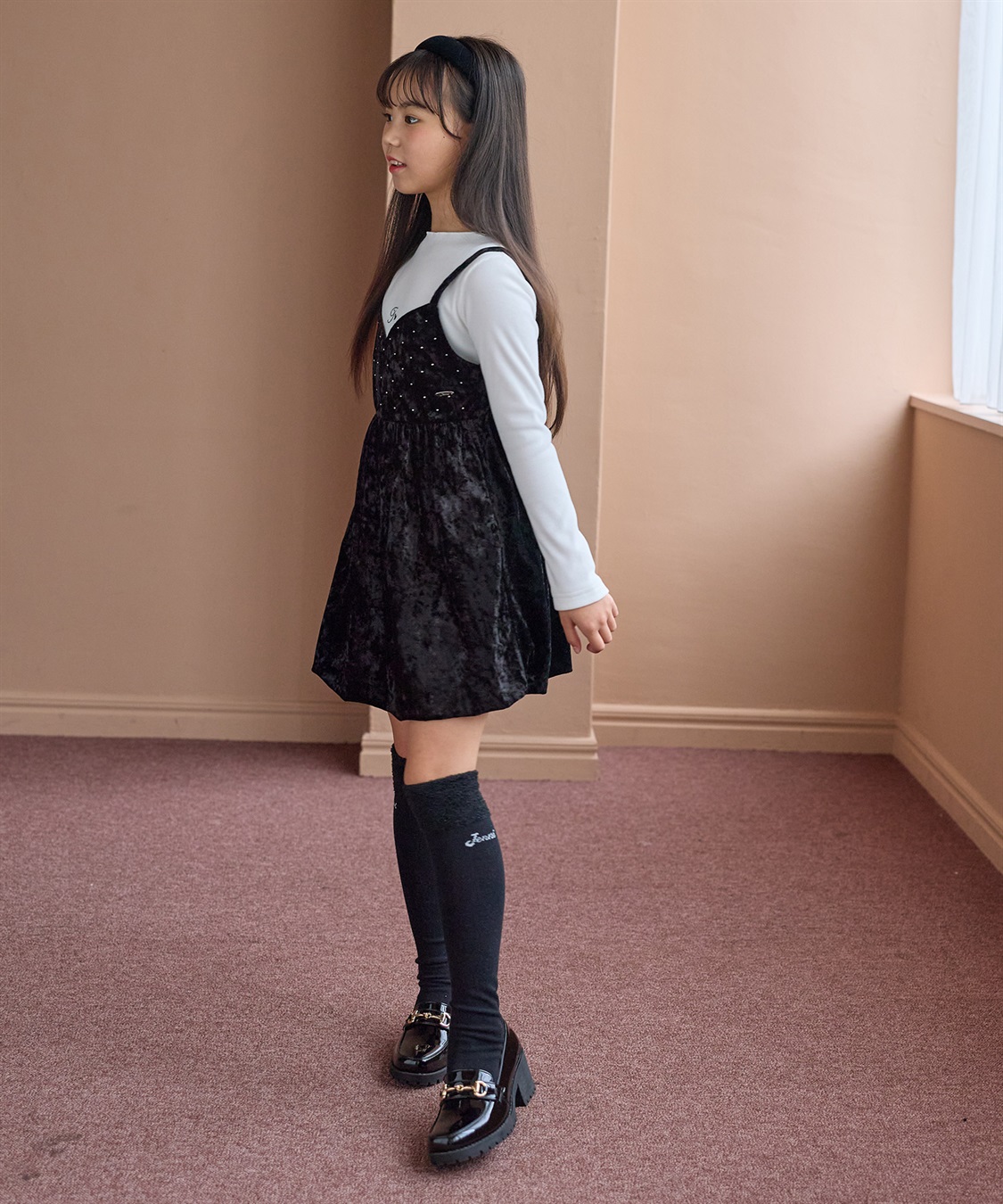 JENNI 【JENNI/ジェニィ】【9月下旬入荷】ビジュー付きキャミワンピースアンサンブル_sub_5