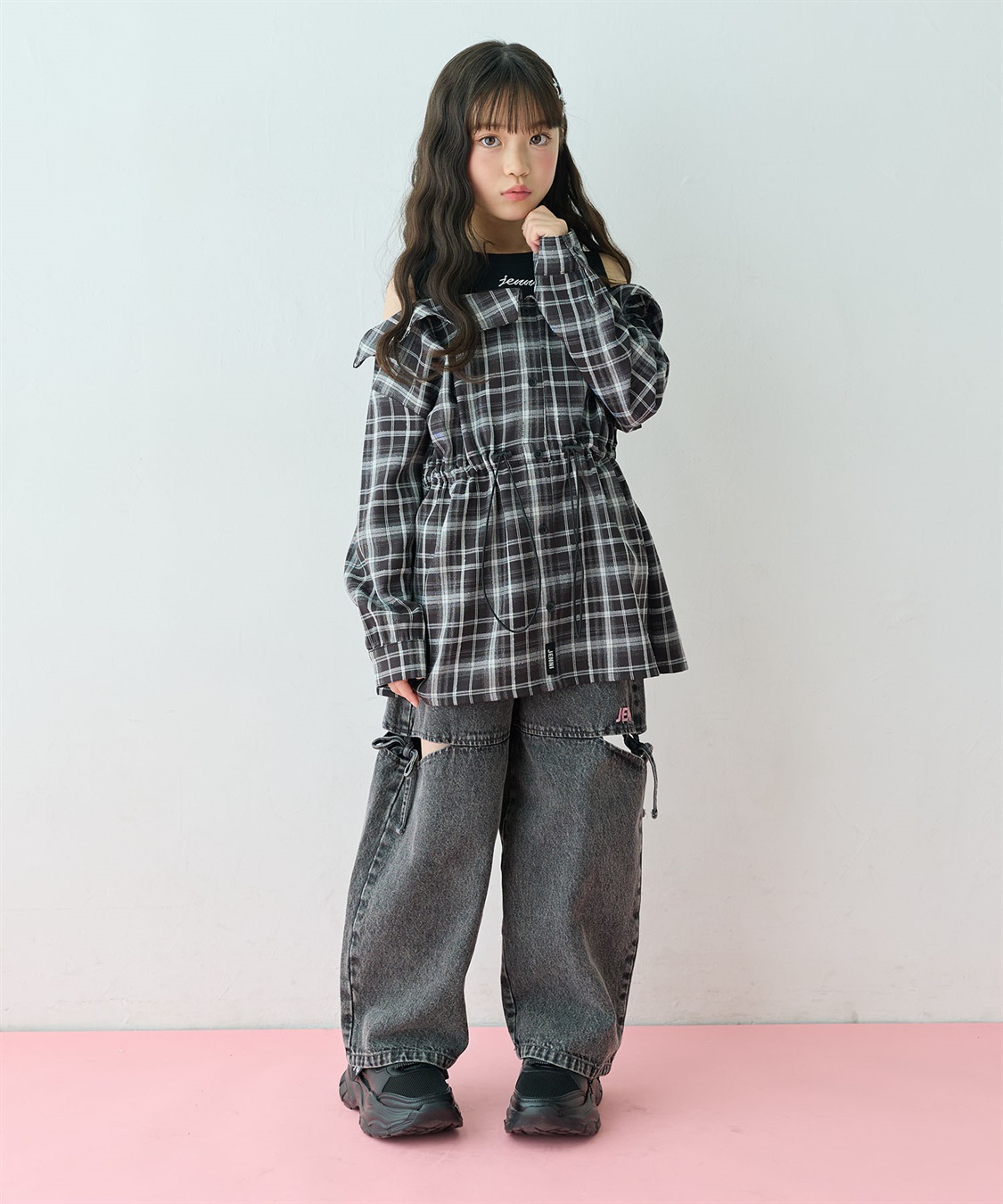 JENNI 【JENNI/ジェニィ】シャツドッキングプルオーバー　肩あき　レイヤード_sub_7