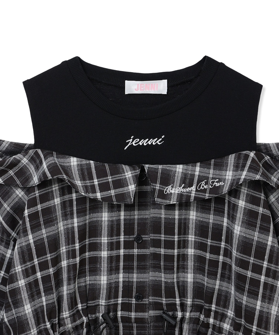 JENNI 【JENNI/ジェニィ】シャツドッキングプルオーバー　肩あき　レイヤード_sub_25