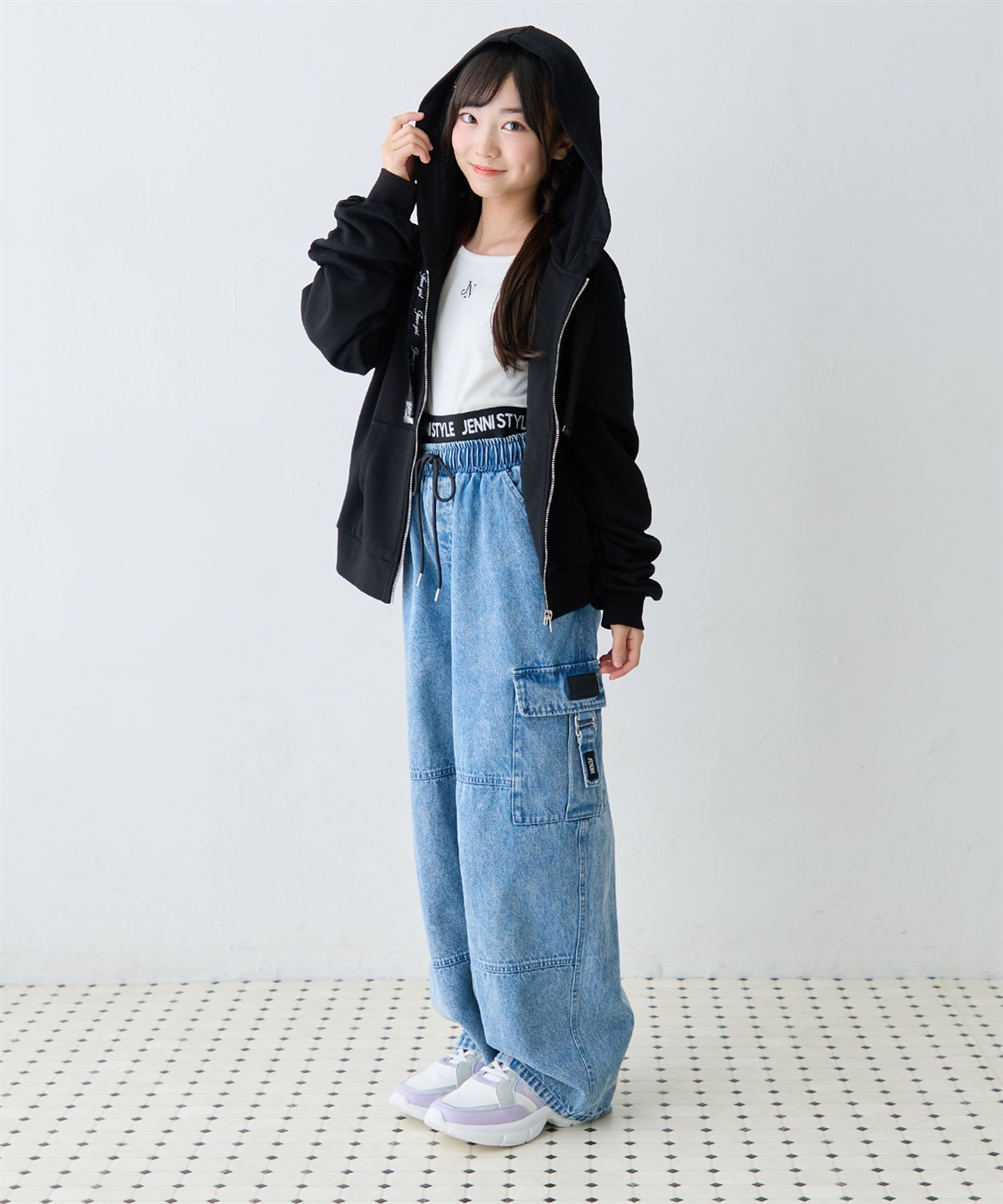 JENNI 【JENNI/ジェニィ】Wウエストゴムデニムパンツ_sub_7