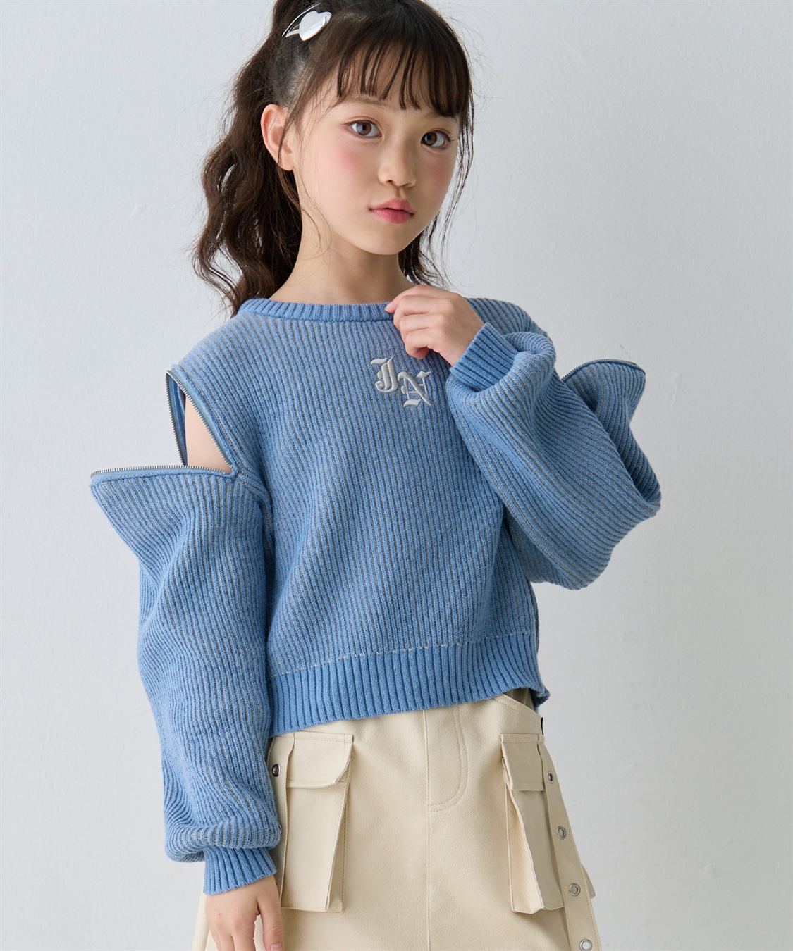 JENNI 【JENNI/ジェニィ】肩ファスナープルオーバーニット_sub_12