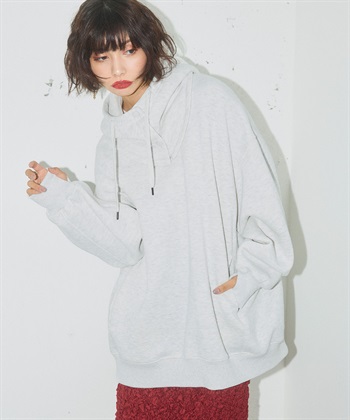 ELLEgirl 《ユニセックス》バラクラバ付きオーバーサイズスウェット_subthumb_3