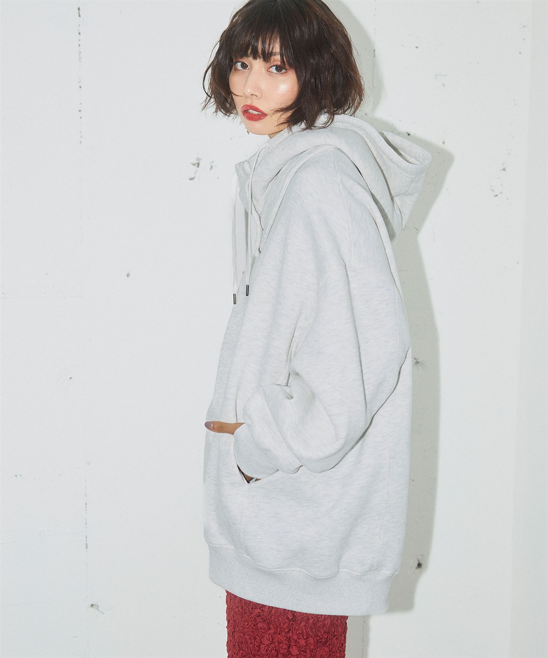 ELLEgirl 《ユニセックス》バラクラバ付きオーバーサイズスウェット_sub_4