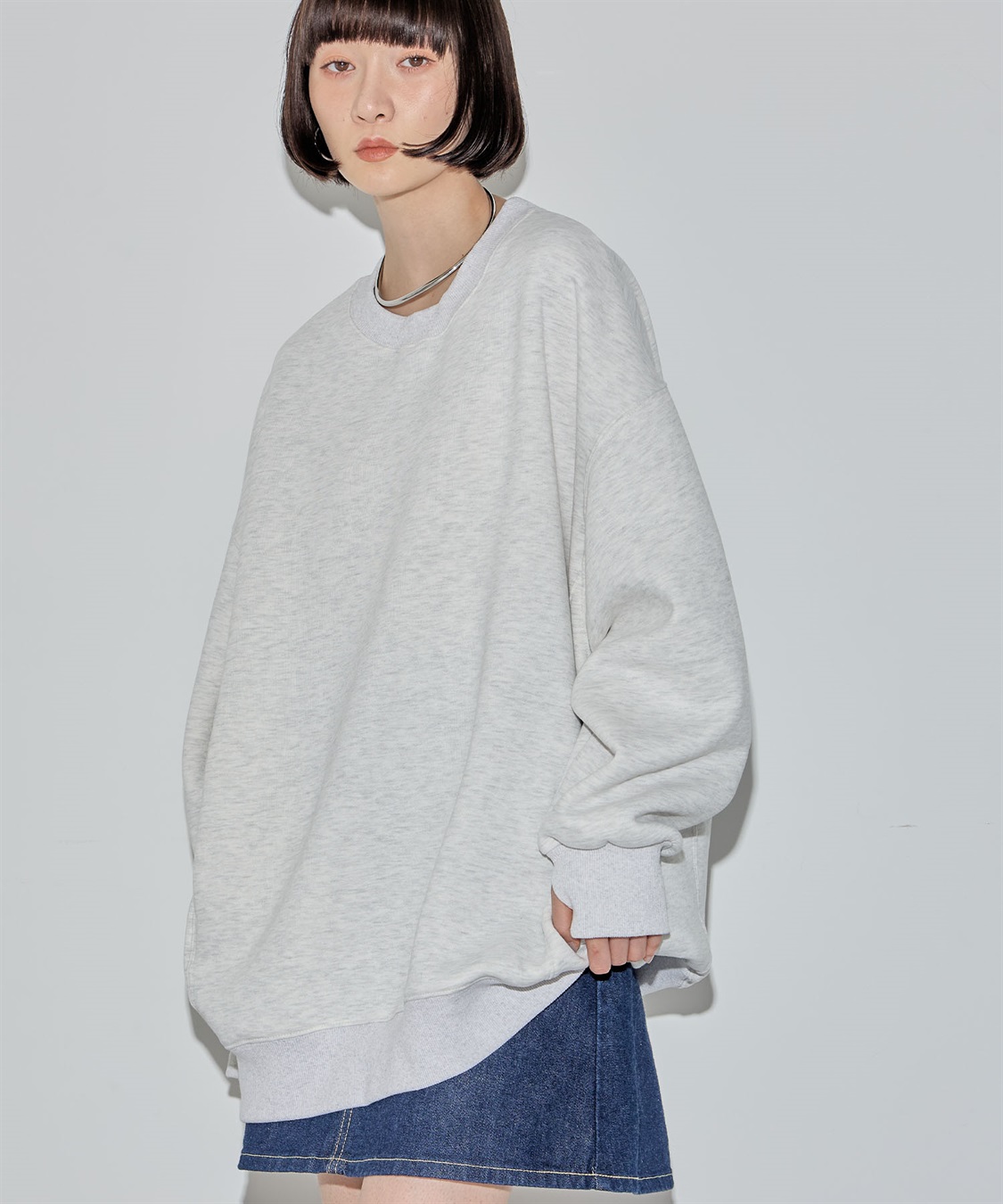 ELLEgirl 《ユニセックス》バラクラバ付きオーバーサイズスウェット_sub_8