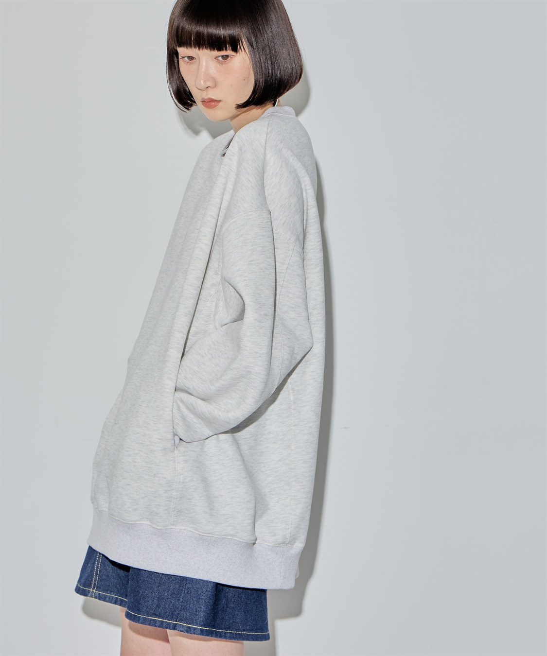 ELLEgirl 《ユニセックス》バラクラバ付きオーバーサイズスウェット_sub_9