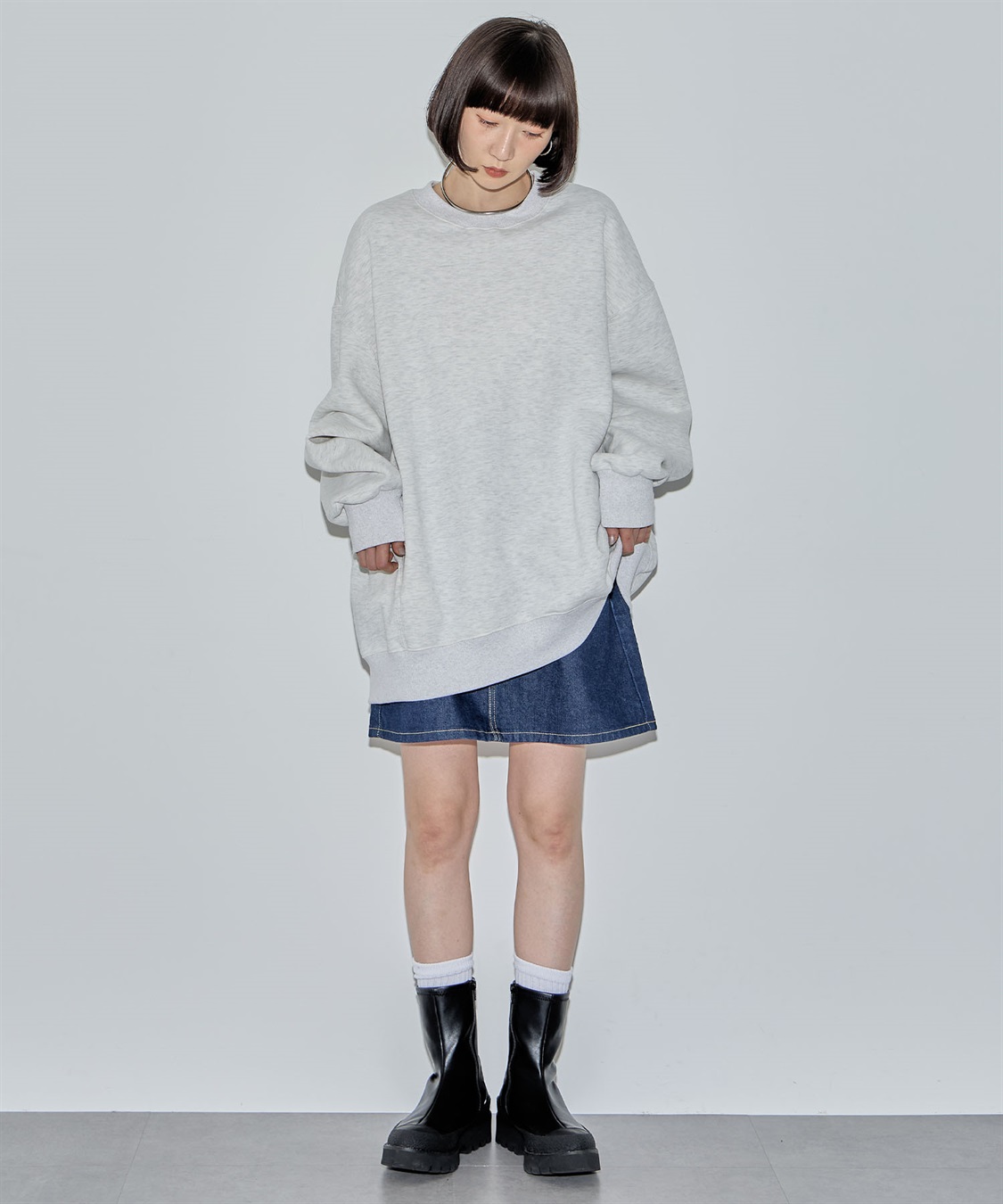 ELLEgirl 《ユニセックス》バラクラバ付きオーバーサイズスウェット_sub_12