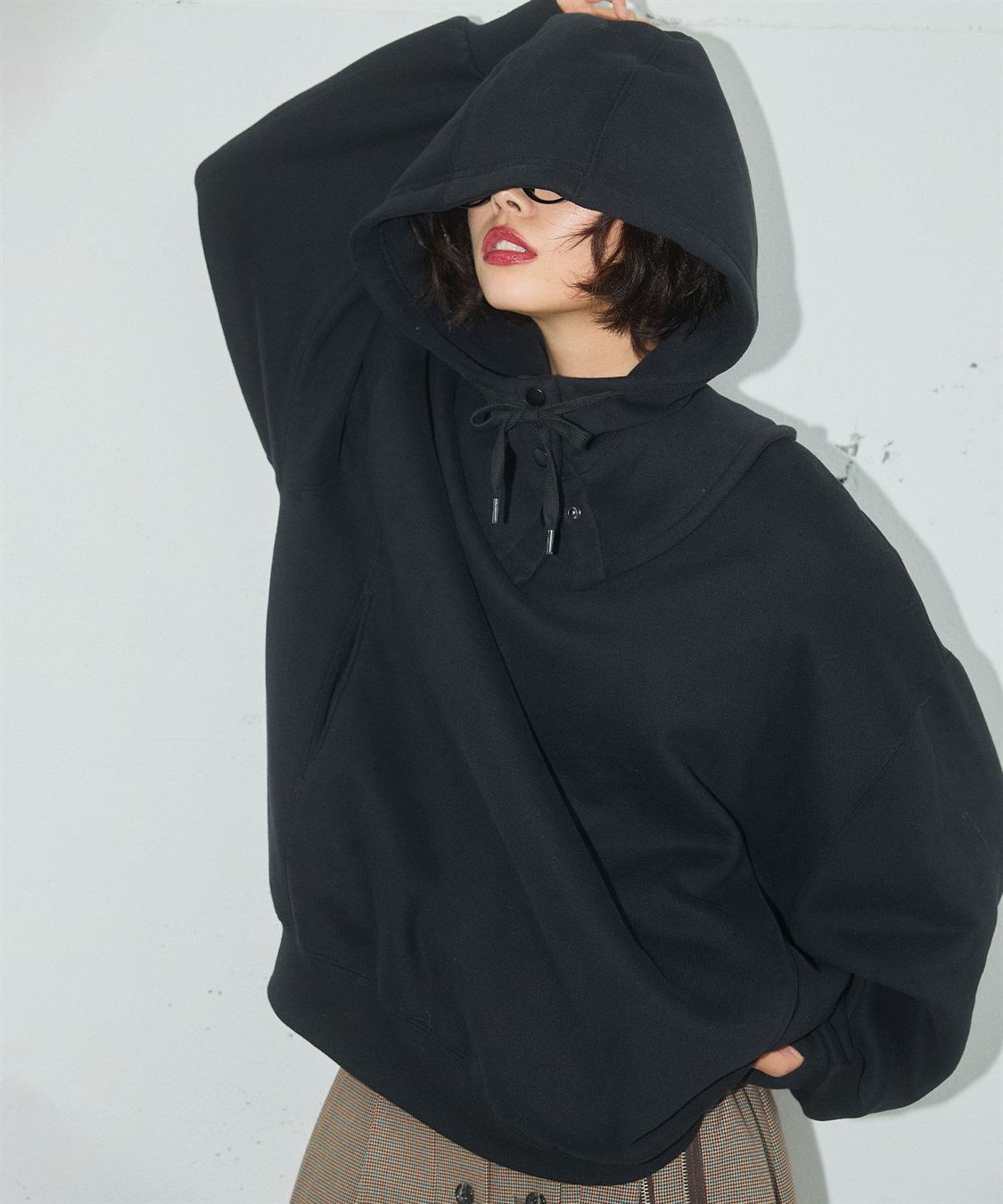 ELLEgirl 《ユニセックス》バラクラバ付きオーバーサイズスウェット_sub_13