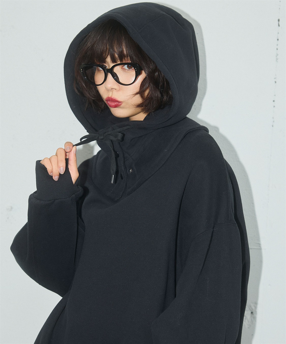 ELLEgirl 《ユニセックス》バラクラバ付きオーバーサイズスウェット_sub_14