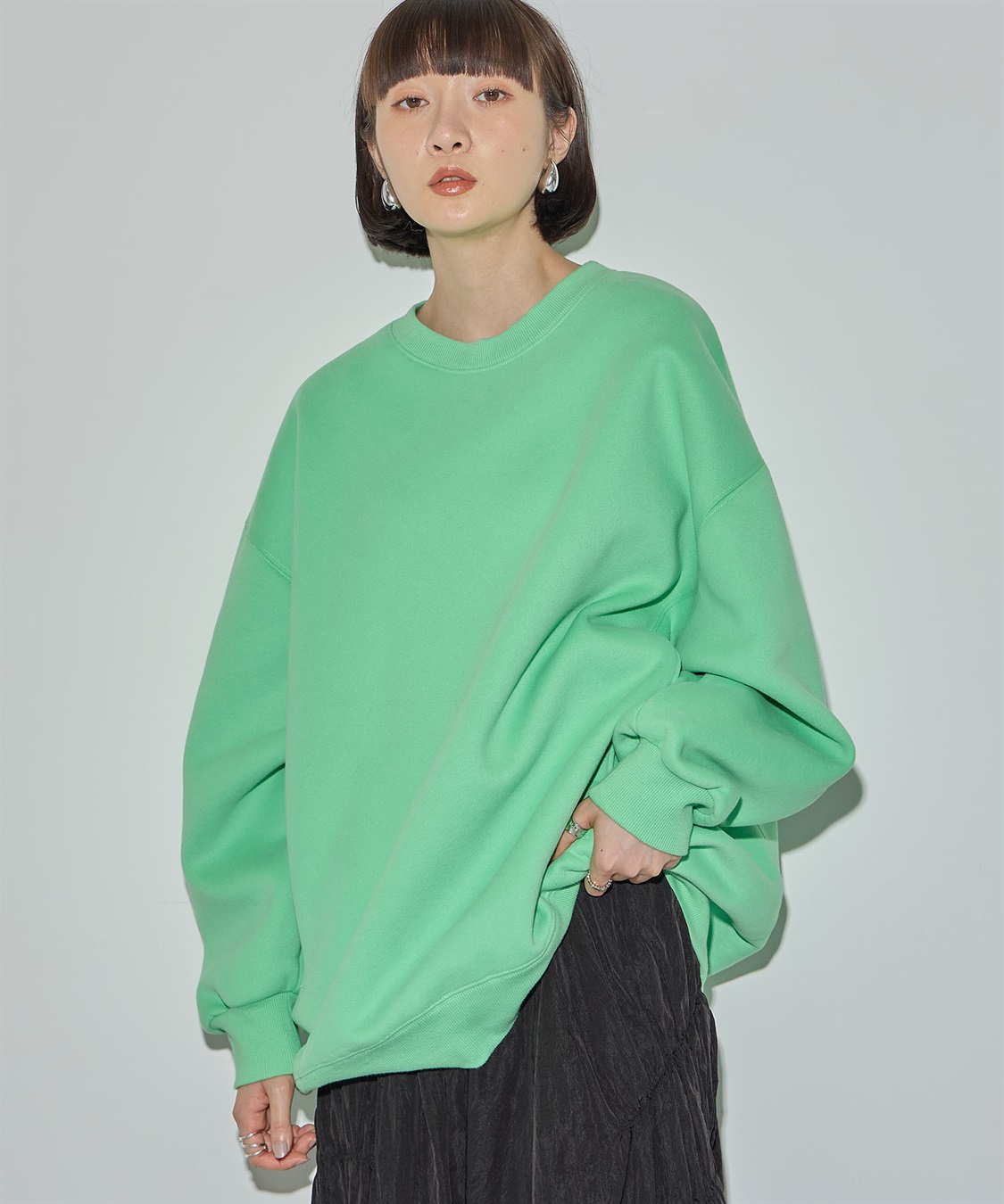 ELLEgirl 《ユニセックス》バラクラバ付きオーバーサイズスウェット_sub_22