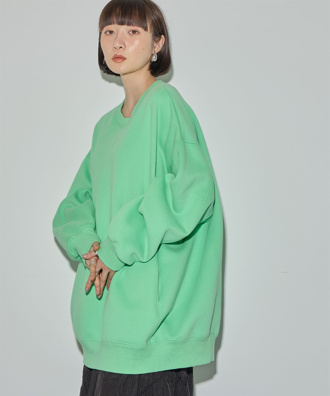 ELLEgirl 《ユニセックス》バラクラバ付きオーバーサイズスウェット_sub_23