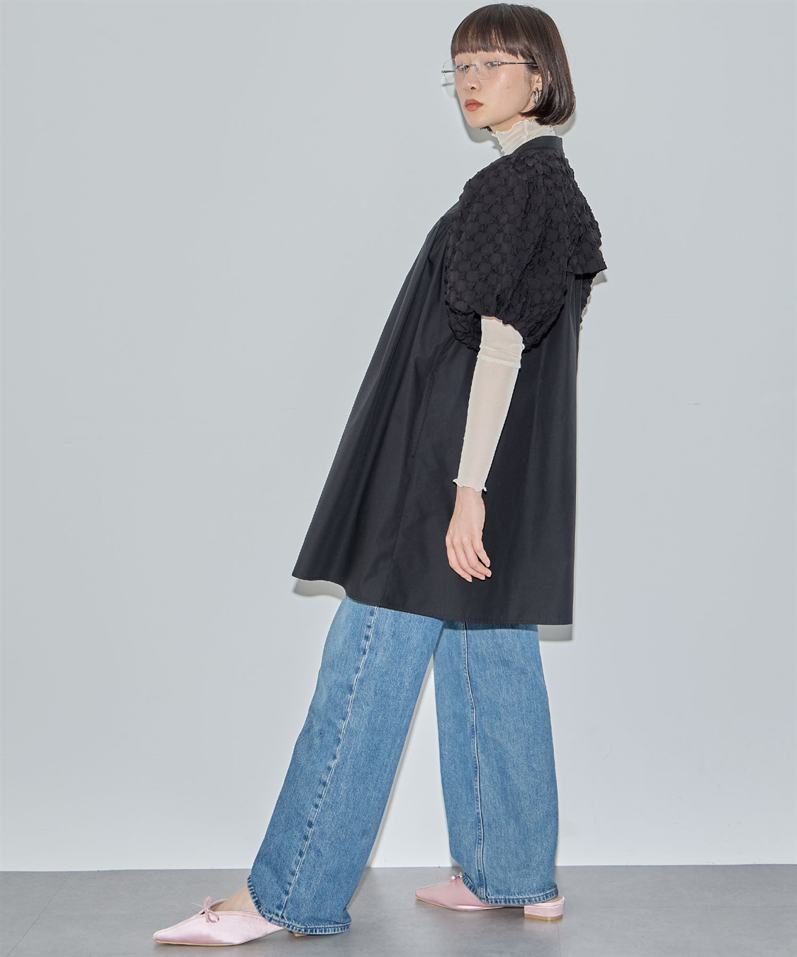 ボレロSETシャツチュニック ELLEgirl｜クロスプラス公式通販サイト