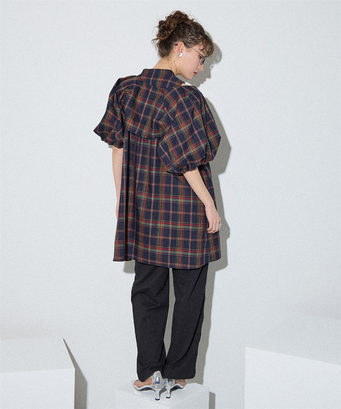 ELLEgirl ボレロSETチェックシャツチュニック_sub_16