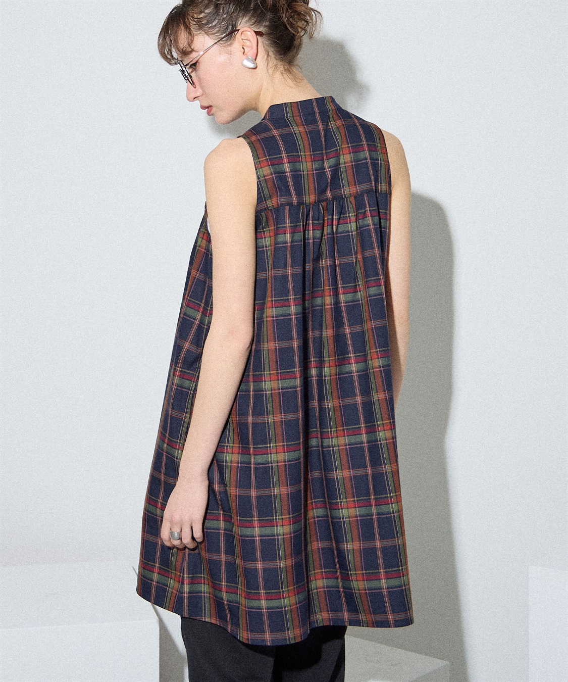 ELLEgirl ボレロSETチェックシャツチュニック_sub_19