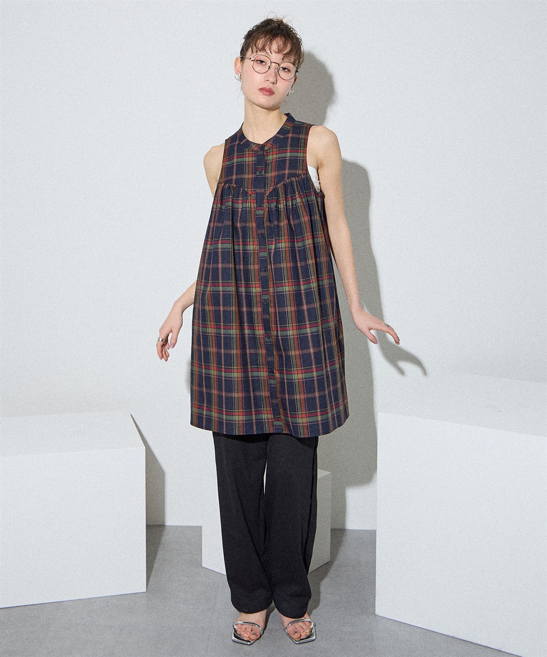 ELLEgirl ボレロSETチェックシャツチュニック_sub_20