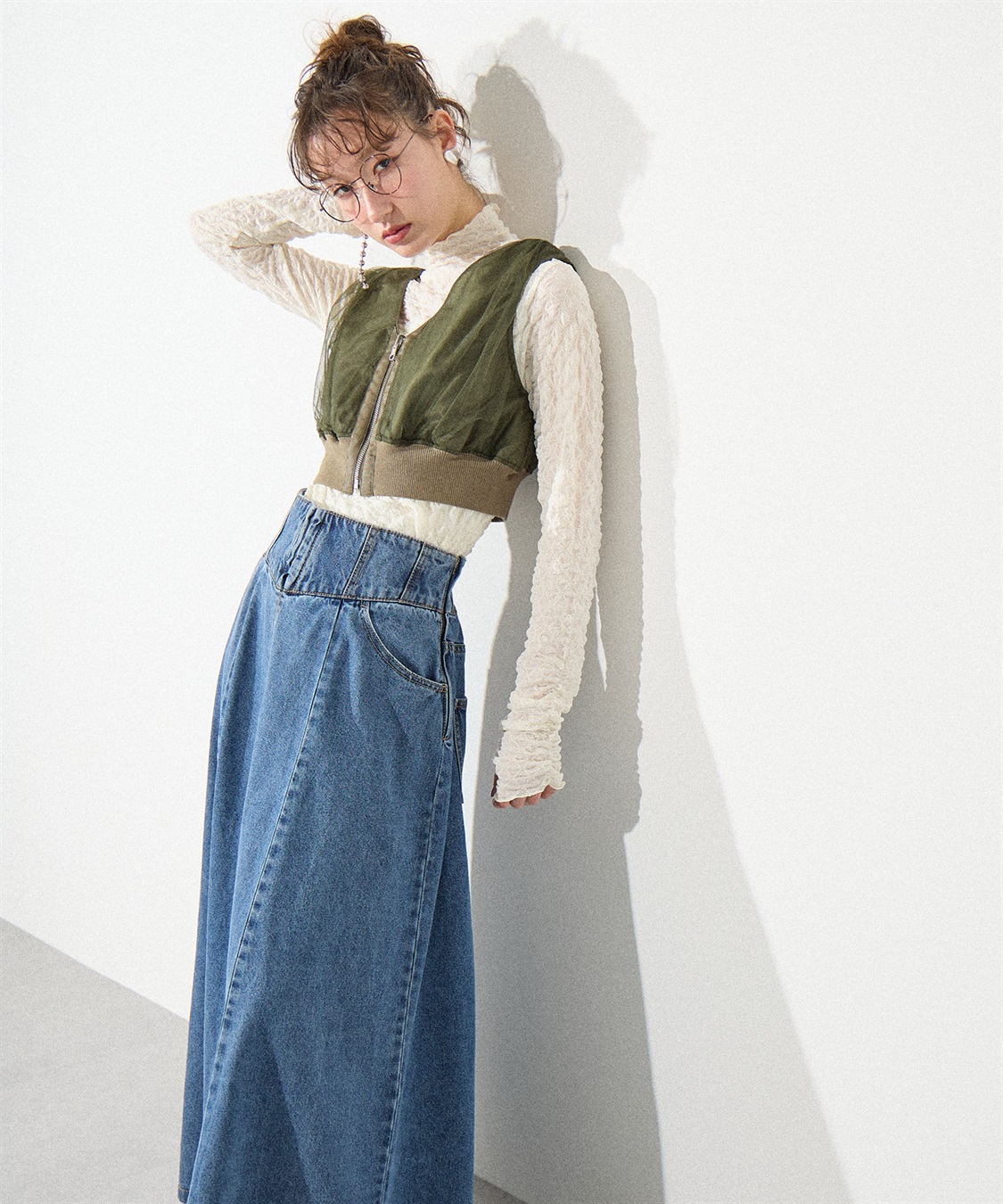 リバーシブルMA-1スカート○セットアップ対応○ ELLEgirl