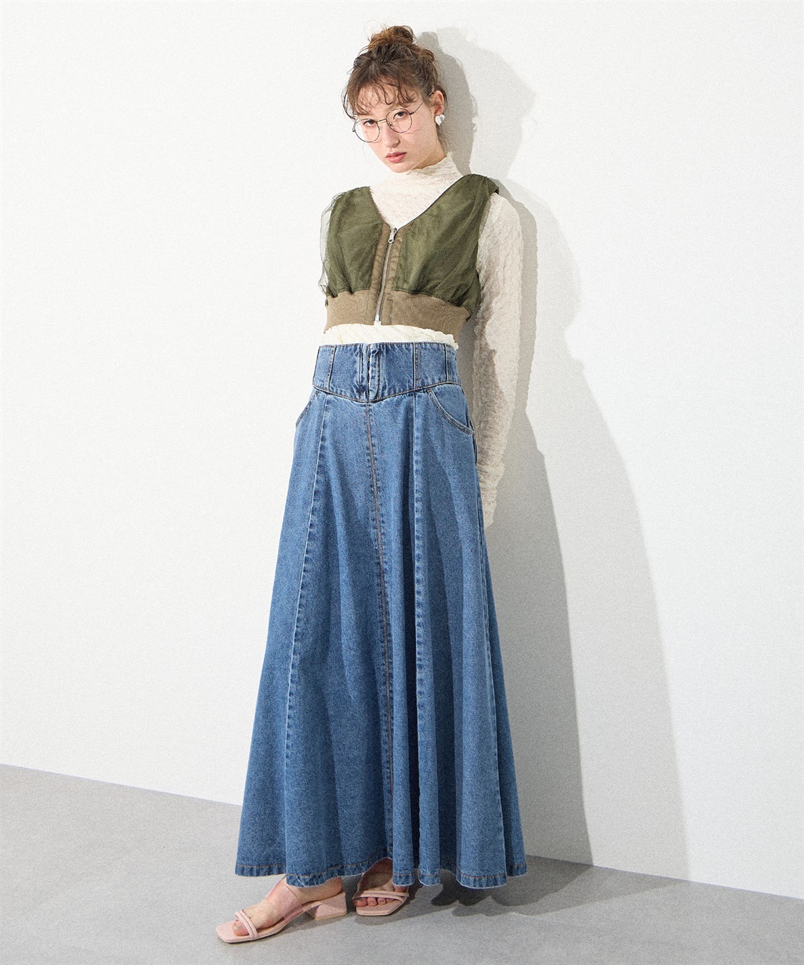 ELLEgirl リバーシブルMA-1ビスチェ●セットアップ対応●_sub_9