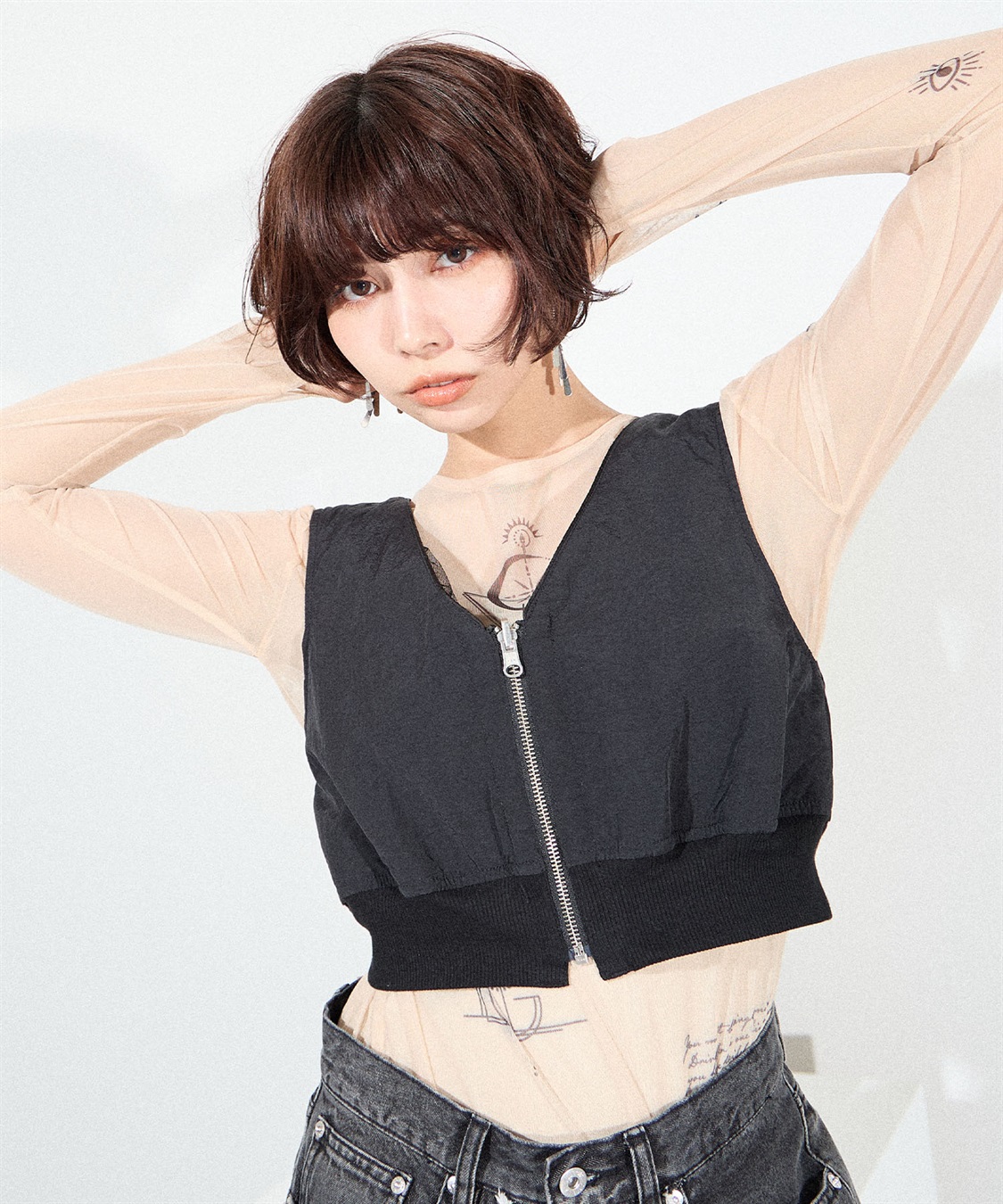 リバーシブルMA-1ビスチェ○セットアップ対応○ ELLEgirl