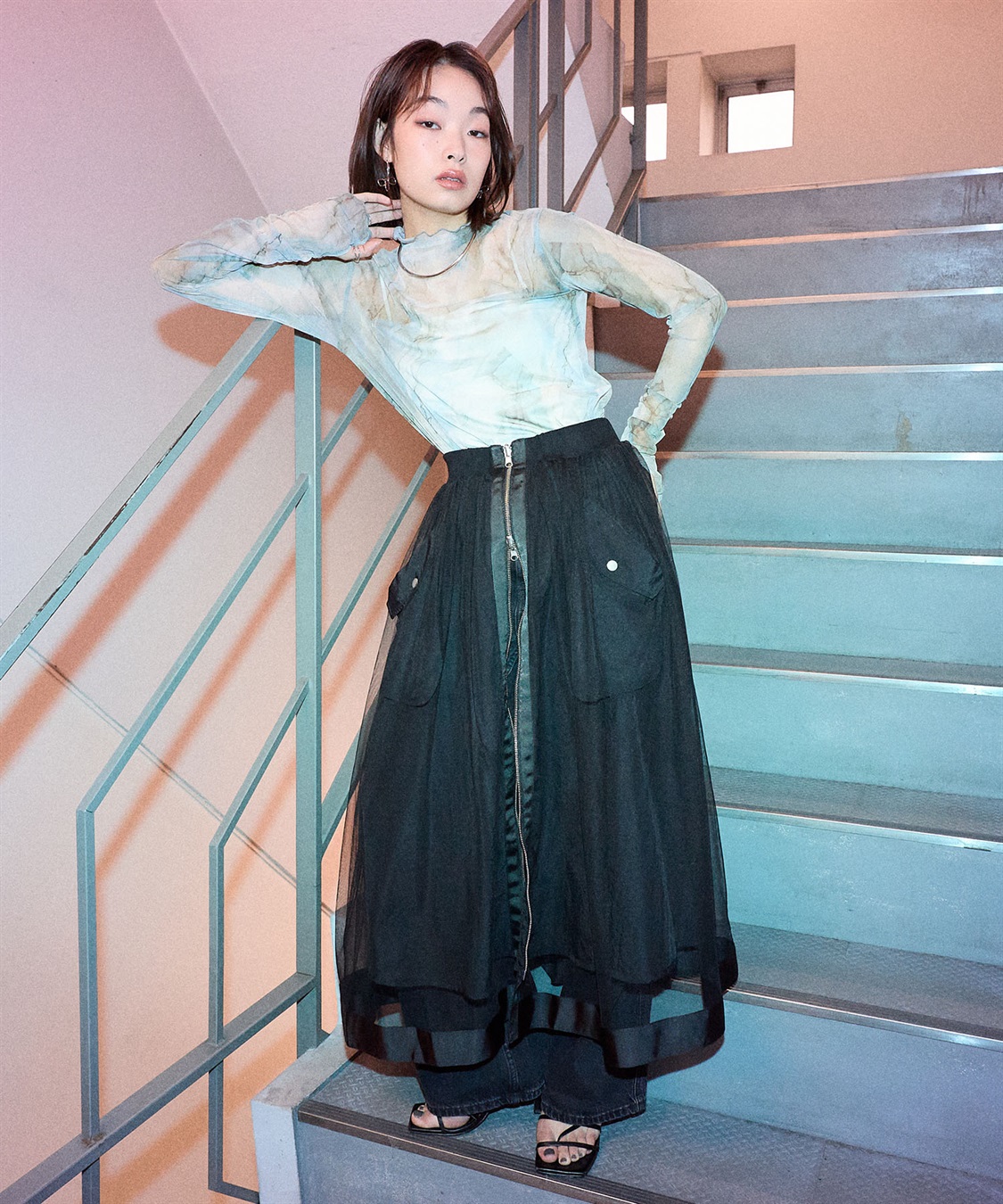 ELLEgirl リバーシブルMA-1スカート●セットアップ対応●_sub_17