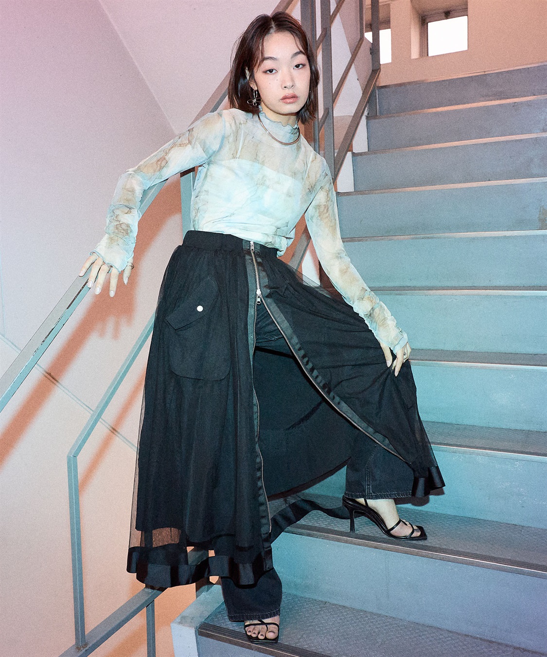 ELLEgirl リバーシブルMA-1スカート●セットアップ対応●_sub_19