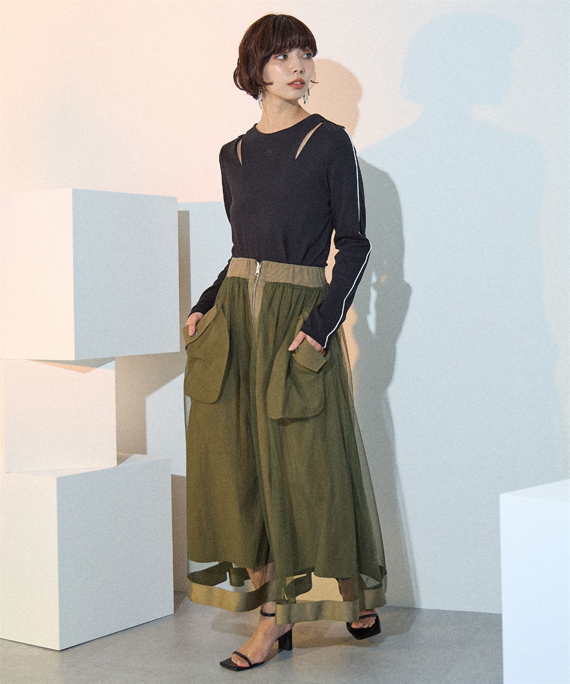 ELLEgirl リバーシブルMA-1スカート●セットアップ対応●_sub_28