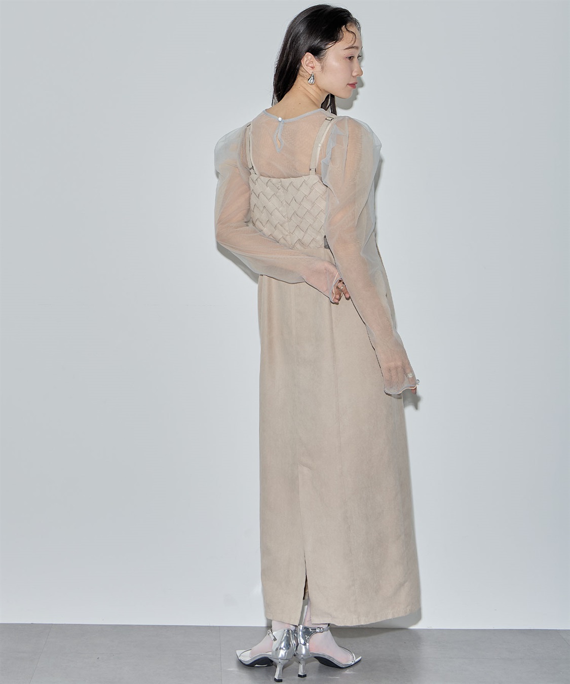 ELLEgirl 配色ダブルチュールパフスリーブトップス_sub_29