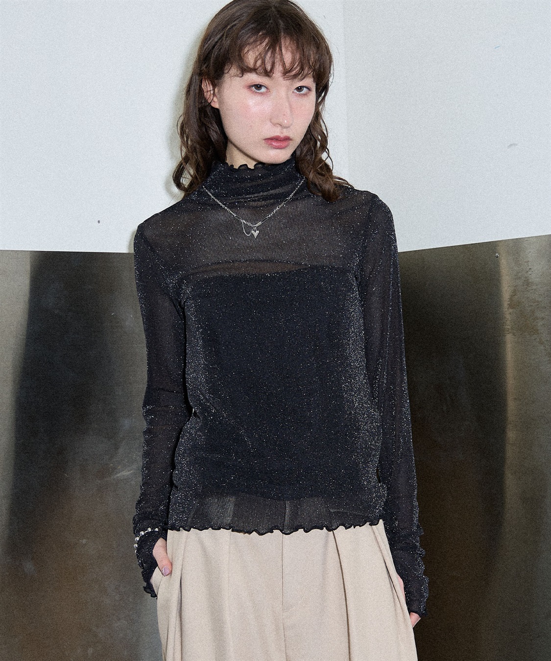 ELLEgirl シアーラメインナートップス_sub_3