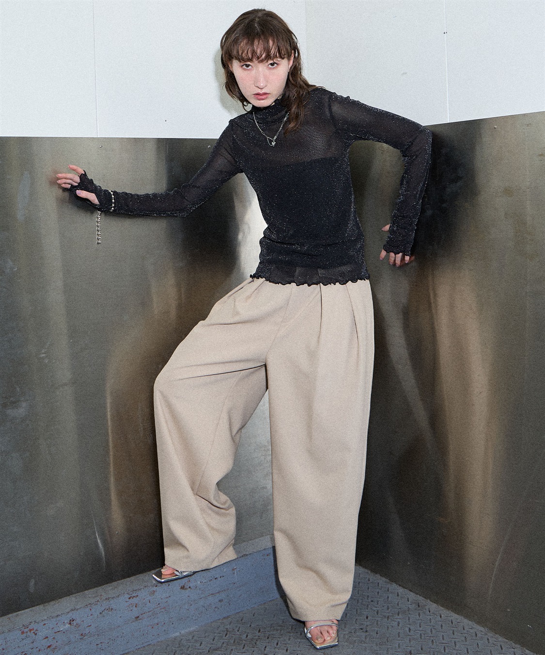 ELLEgirl シアーラメインナートップス_sub_9