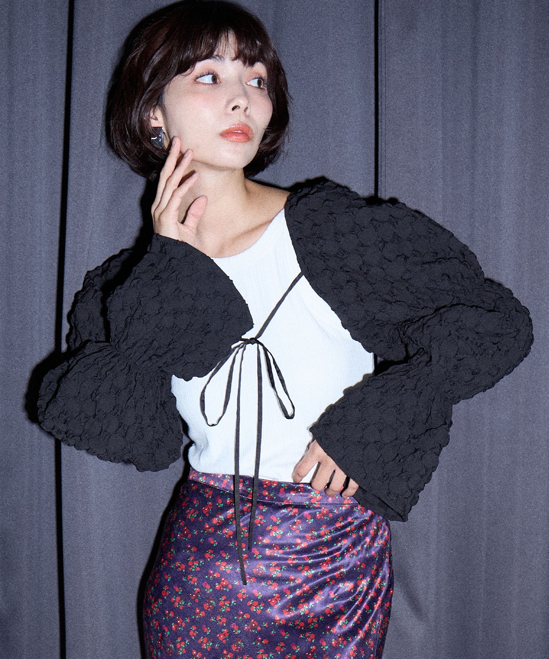 papier 付け襟 papier（パピエ）の「papier&frasl;パピエ&frasl;Holder blouse&frasl;つけ襟（付け襟