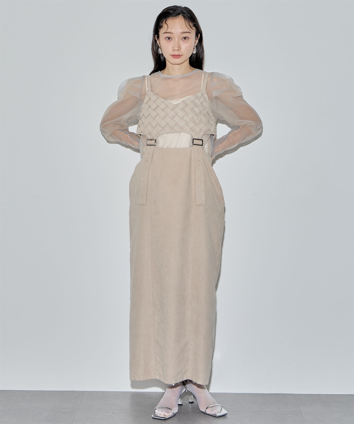 ELLEgirl カットワークプリーツジャンパースカート_sub_13