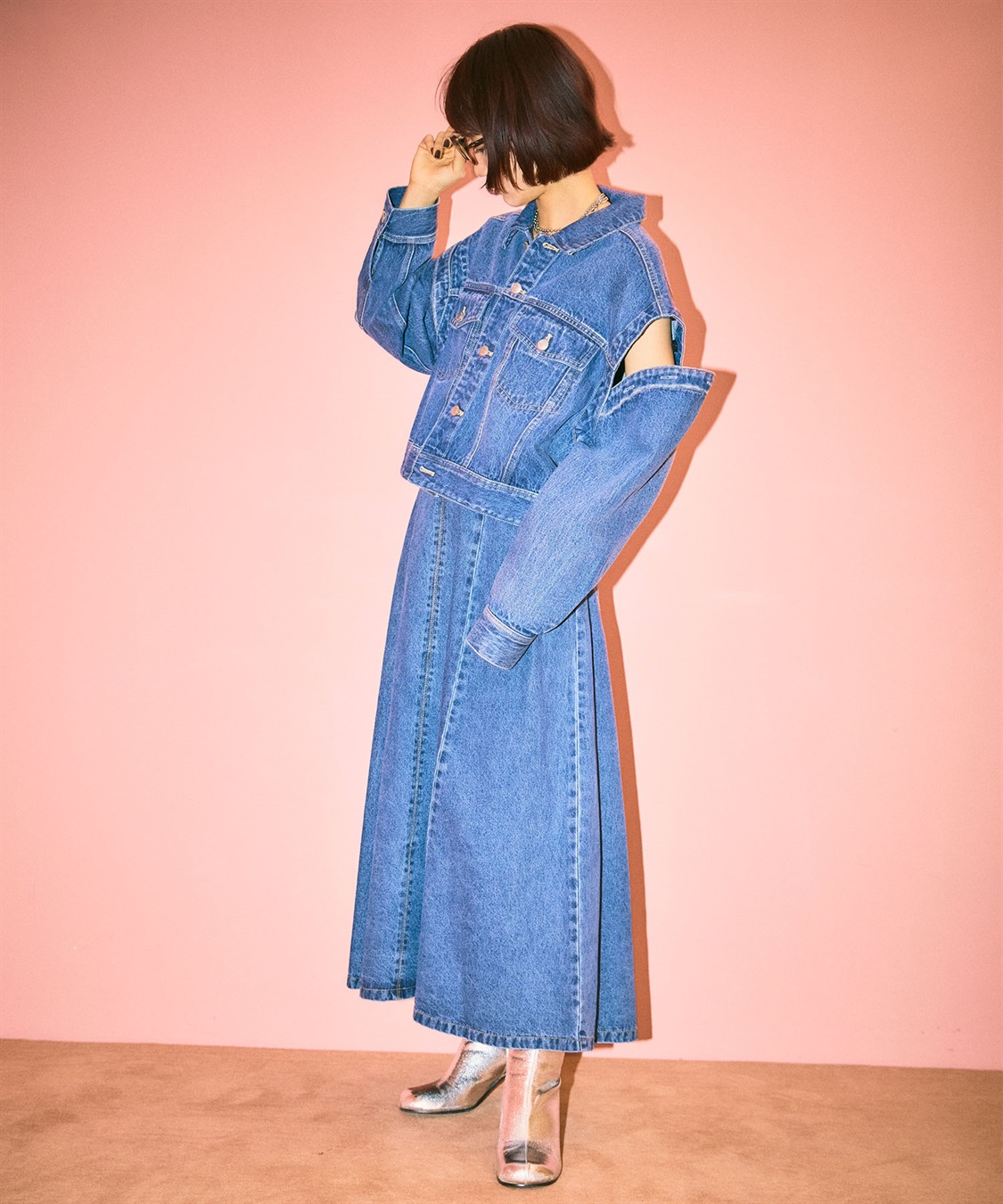 ELLEgirl コルセットフレアデニムスカート_sub_23