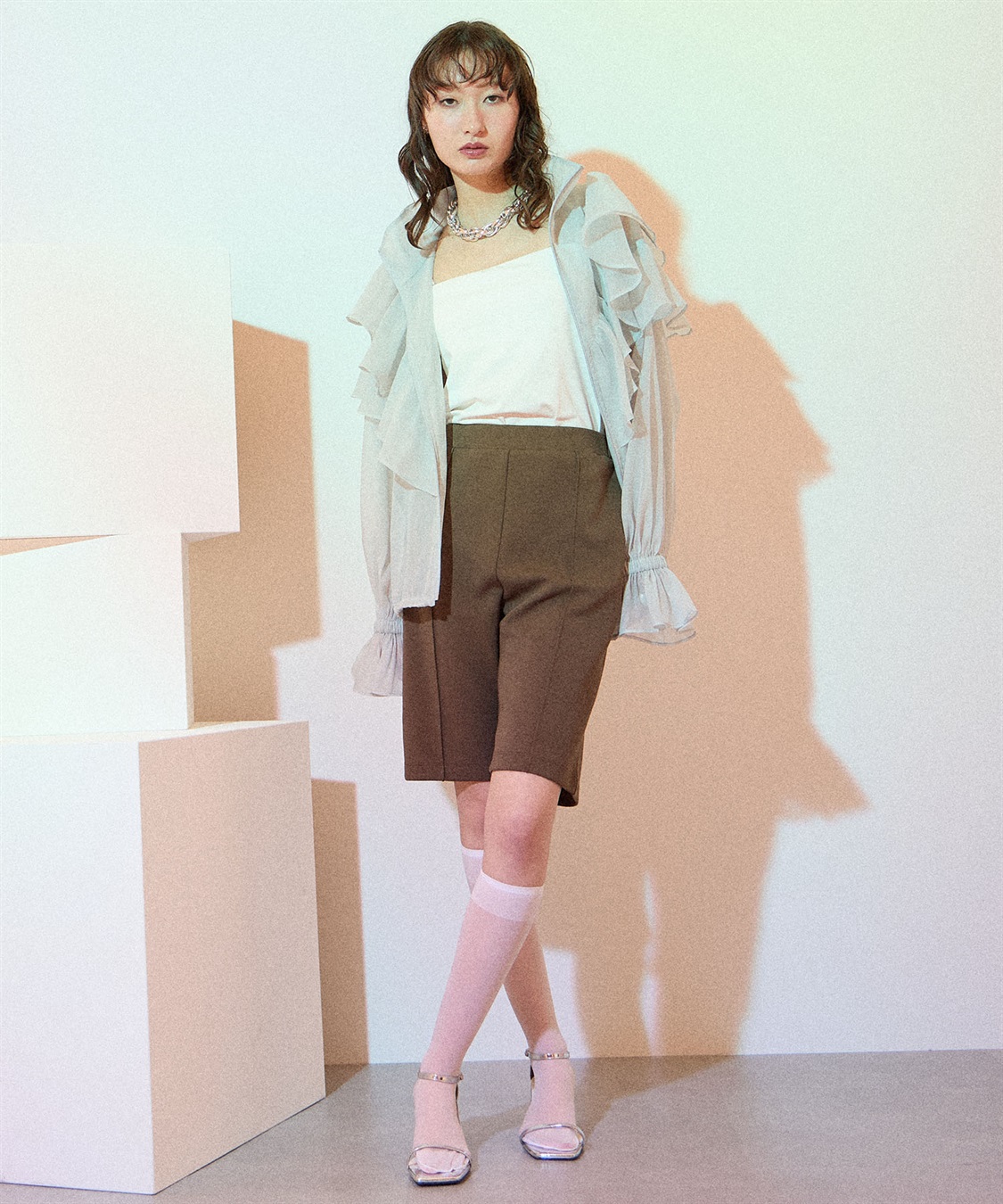 ELLEgirl センターシームハーフパンツ_sub_11