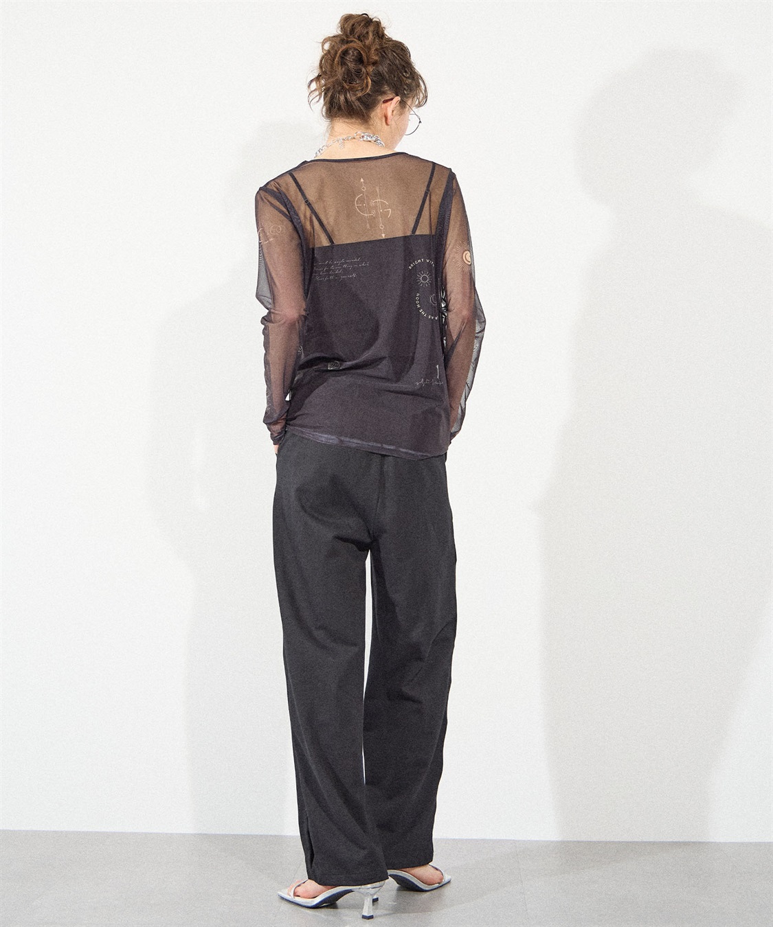 ELLEgirl サイドカットスウェットワイドパンツ_sub_18